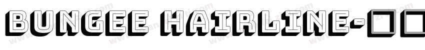 Bungee Hairline字体转换